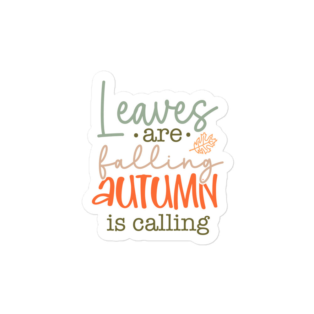 Leaves Are Falling Sticker