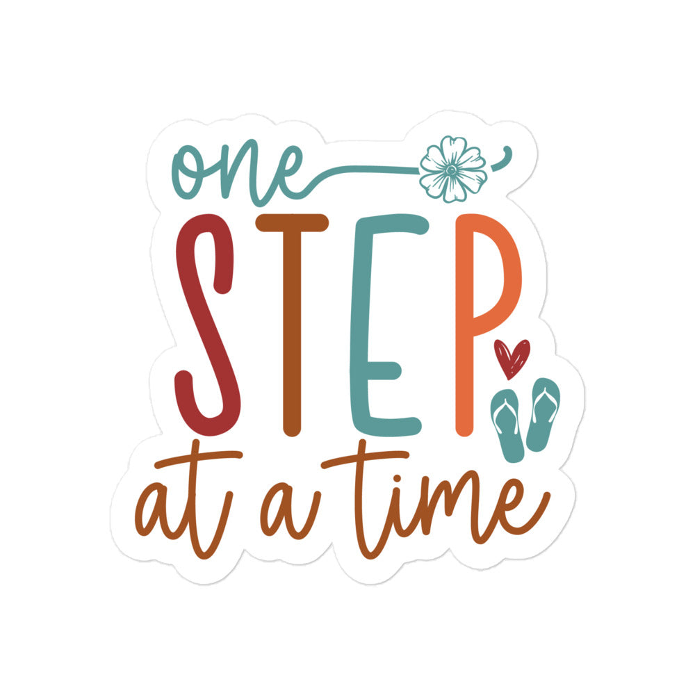 One Step At A Time Sticker