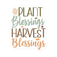 Plant Blessings Harvest Blessings Sticker