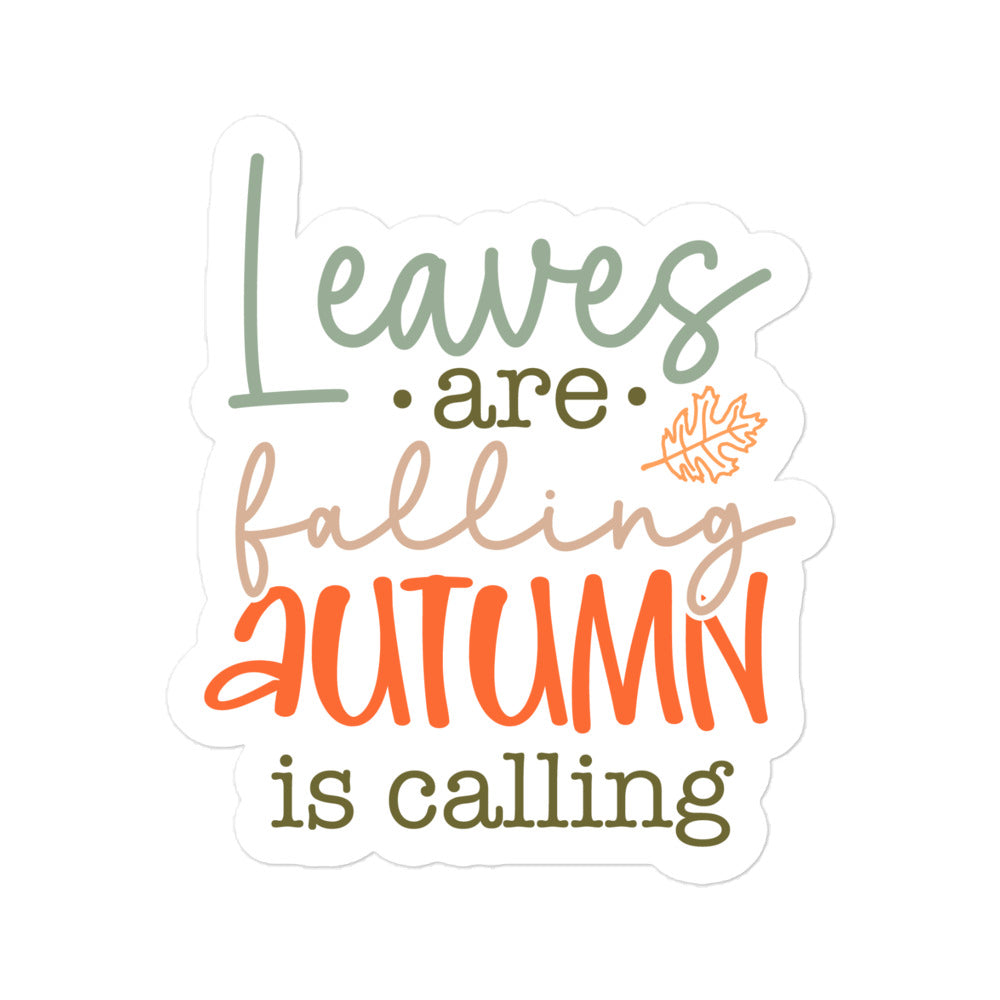 Leaves Are Falling Sticker