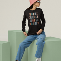 Body Positivity Long Sleeve Tee by Self Love Overflow