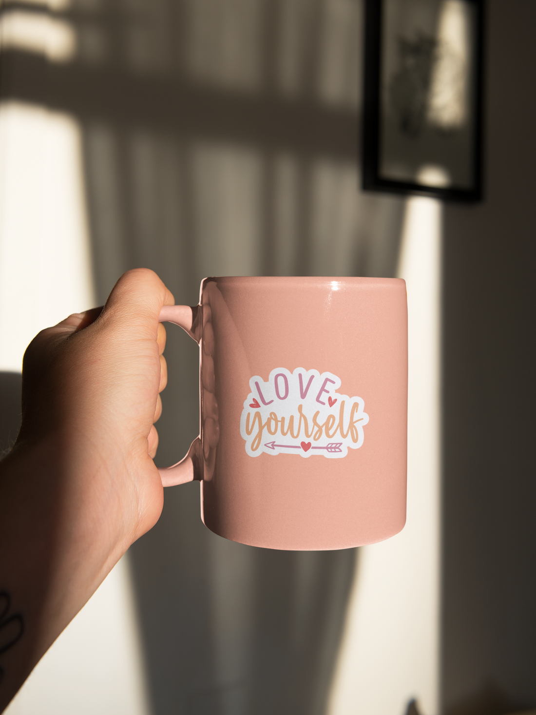 Love Yourself Arrow Sticker