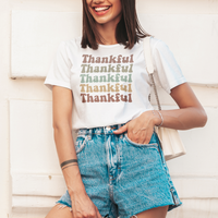 Thankfully Thankful Graphic Tee by Self Love Overflow