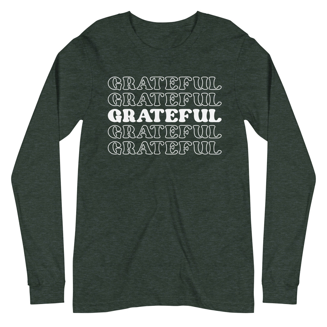 Grateful Overload Long Sleeve Tee by Self Love Overflow