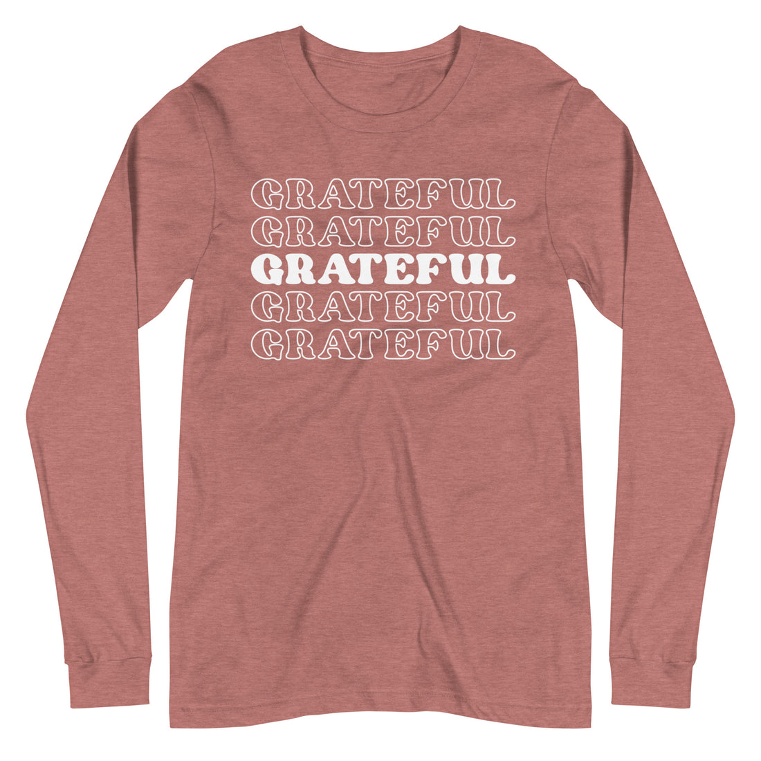 Grateful Overload Long Sleeve Tee by Self Love Overflow