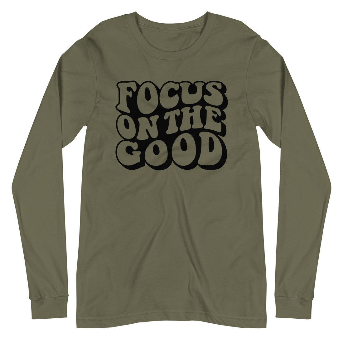 Focus On The Good Long Sleeve Tee by Self Love Overflow