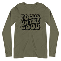 Focus On The Good Long Sleeve Tee by Self Love Overflow