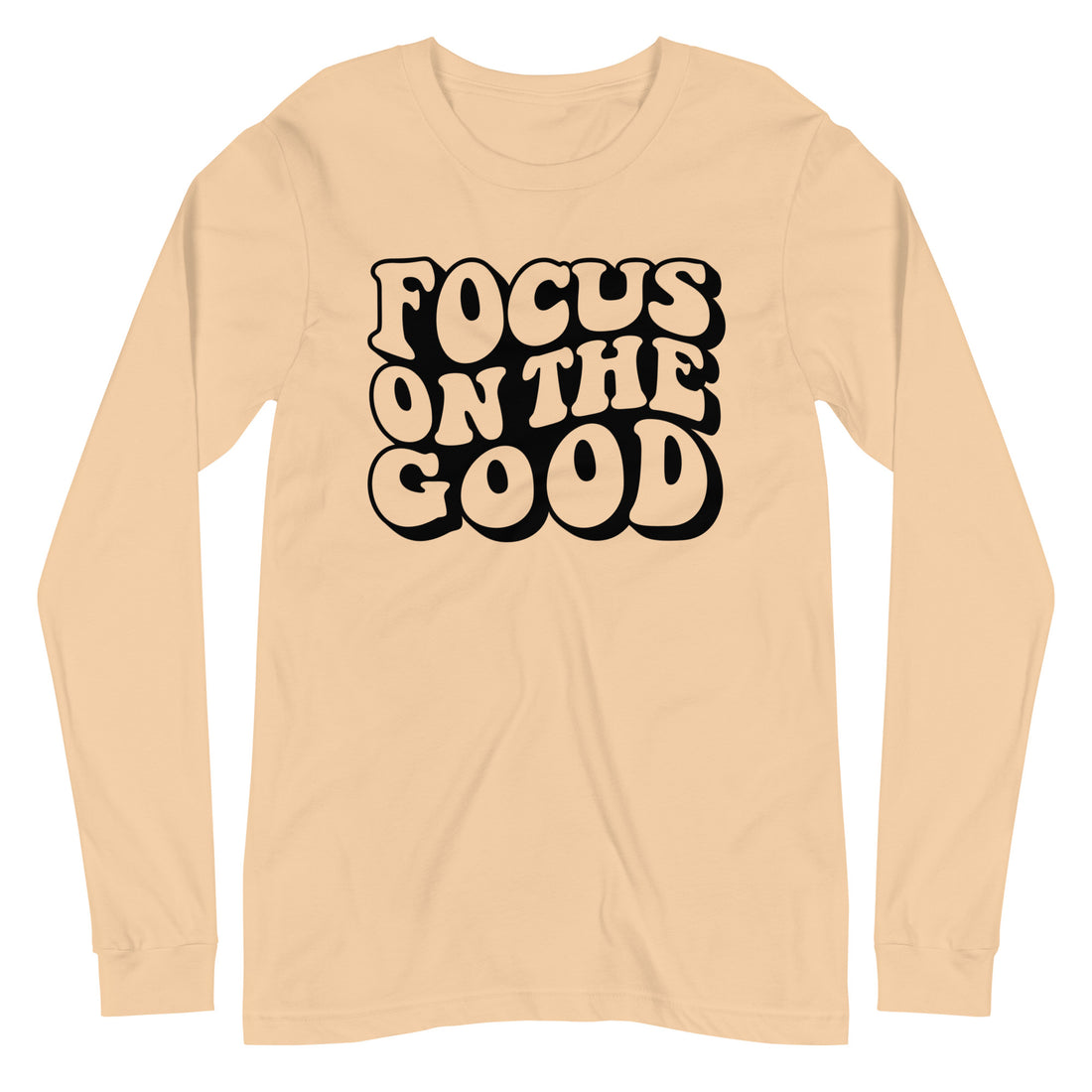 Focus On The Good Long Sleeve Tee by Self Love Overflow