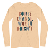Body Positivity Long Sleeve Tee by Self Love Overflow