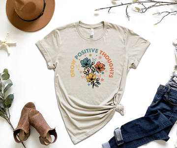 Grow Positive Thoughts Graphic Tee by Self Love Overflow