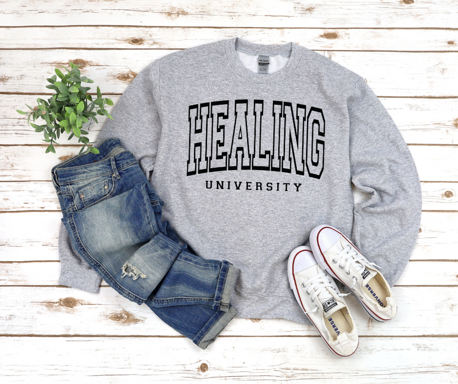 Healing University Sweatshirt by Self Love Overflow