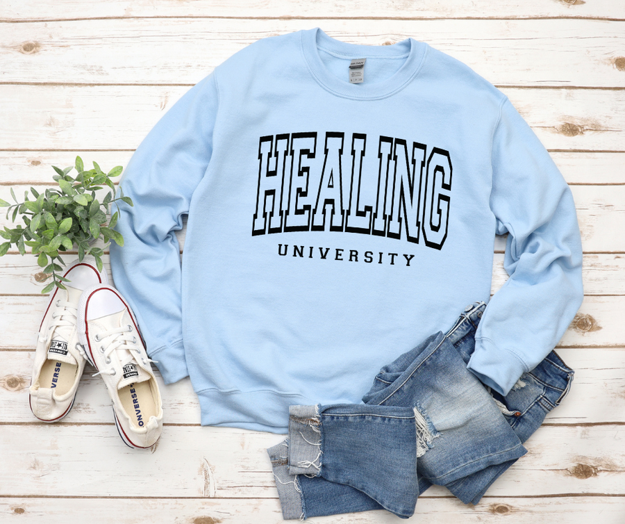 Healing University Sweatshirt by Self Love Overflow