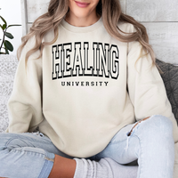 Healing University Sweatshirt by Self Love Overflow