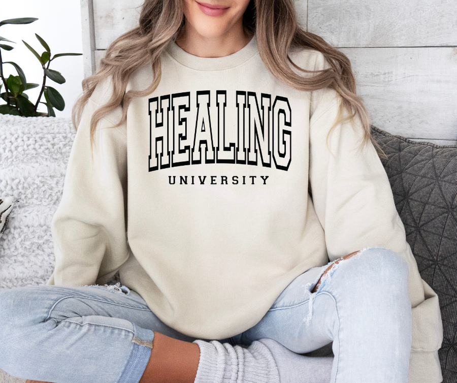 Healing University Sweatshirt by Self Love Overflow