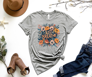 Just Breathe Graphic Tee by Self Love Overflow