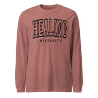 Healing University Long Sleeve Tee by Self Love Overflow