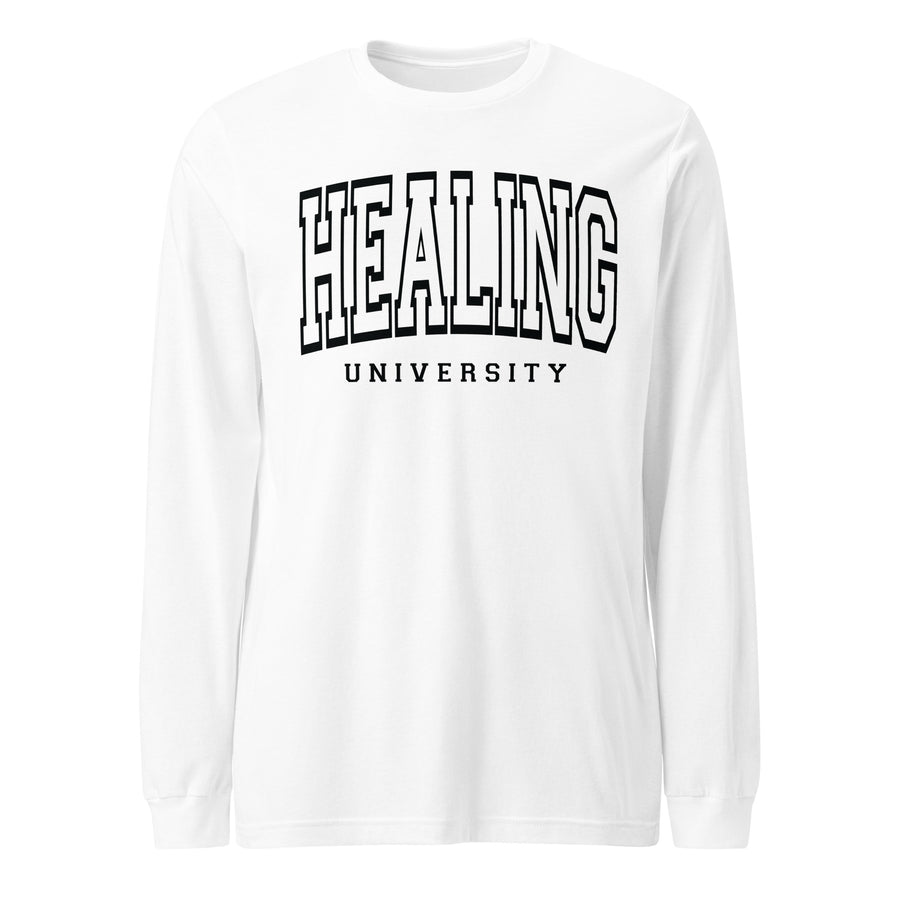 Healing University Long Sleeve Tee by Self Love Overflow