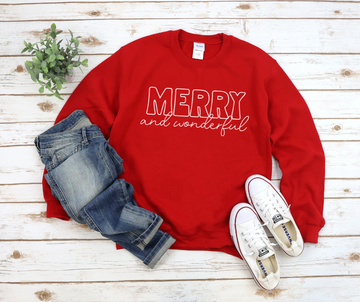 Merry and Wonderful Sweatshirt by Self Love Overflow