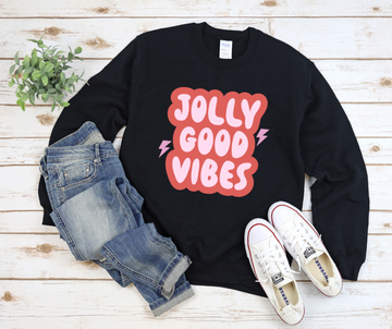 Jolly Good Vibes Sweatshirt by Self Love Overflow