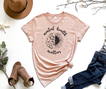 Mental Health Matters Sunflower Graphic Tee by Self Love Overflow