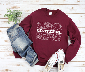 Grateful Overload Sweatshirt by Self Love Overflow