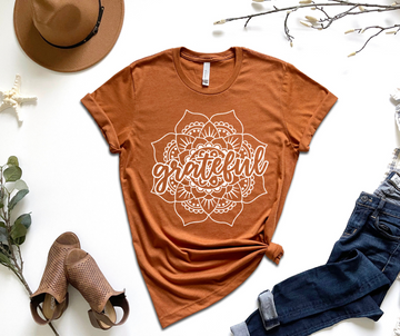 Grateful Flower Graphic Tee by Self Love Overflow