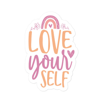 Love Yourself Rainbow Sticker