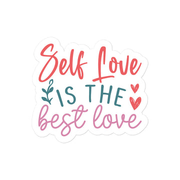 Self Love Is The Best Love Floral Sticker