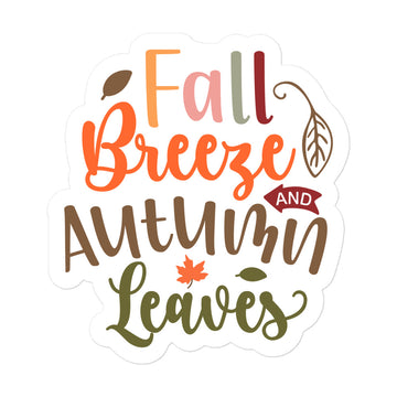 Fall Breeze and Autumn Leaves Sticker