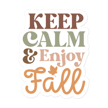 Keep Calm & Enjoy Fall Sticker