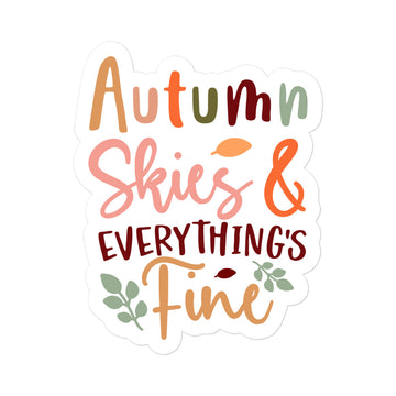 Autumn Skies Sticker