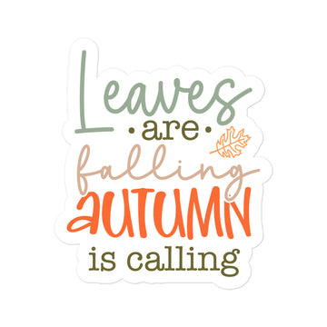 Leaves Are Falling Sticker