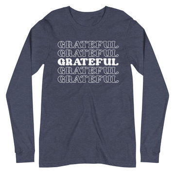 Grateful Overload Long Sleeve Tee by Self Love Overflow